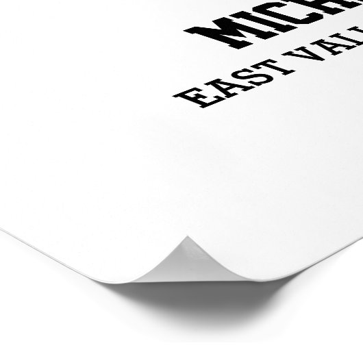 野球チームシニア卒業ギフト写真コラージュ ポスター (角)