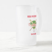 野球チームプレーヤースポーツラウンジソーダ フロストグラスビールジョッキ (正面右)