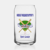 野球チームプレーヤースポーツラウンジビール缶グラス ガラス缶 (裏面)