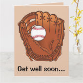 野球チーム大会で好転 カード (黄色い花)