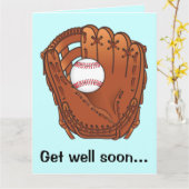 野球チーム大会で好転 カード (黄色い花)