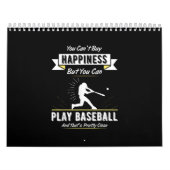 野球チーム選手の野球好きの贈り物 カレンダー (カバー)