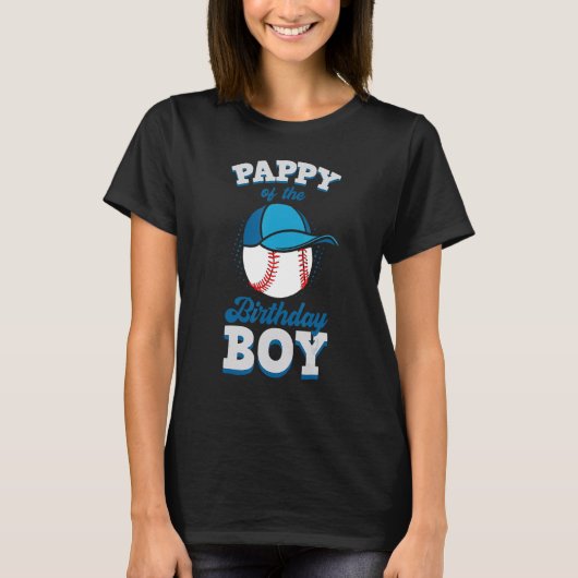 野球チーム お誕生日おめでとうパパ ファミリーBD Tシャツ (正面)