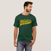 野球チーム アスレチック Tシャツ (正面フル)