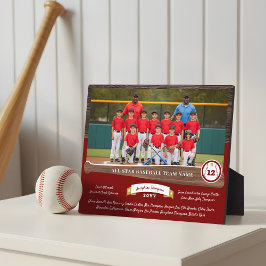 野球チーム 写真 ロスター 選手 背番号 名前 フォトプラーク