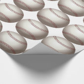 野球チーム 試合 コーチ 家族 友達 楽しい ラッピングペーパー (角)