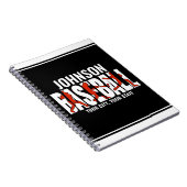 野球チーム 追加名前 チャンピオン ゲーム プレーヤー ノートブック (右側)