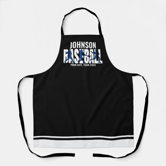 野球チームADD NAMEチャンピオンゲームプレーヤー エプロン (正面)