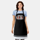 野球チームADD NAMEチャンピオンゲームプレーヤー エプロン (着用した状態)