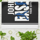 野球チームADD NAMEチャンピオンゲームプレーヤー キッチンタオル (折り畳み)