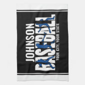 野球チームADD NAMEチャンピオンゲームプレーヤー キッチンタオル (縦)