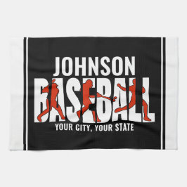 野球チームADD NAMEチャンピオンゲームプレーヤー キッチンタオル