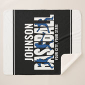 野球チームADD NAMEチャンピオンゲームプレーヤー シェルパブランケット (正面(横))