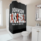 野球チームADD NAMEチャンピオンゲームプレーヤー シャワーカーテン (インサイチュ)