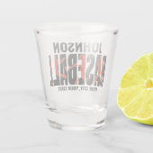 野球チームADD NAMEチャンピオンゲームプレーヤー ショットグラス (裏面)