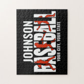 野球チームADD NAMEチャンピオンゲームプレーヤー ジグソーパズル (縦)