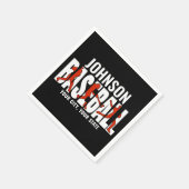 野球チームADD NAMEチャンピオンゲームプレーヤー スタンダードカクテルナプキン (角)