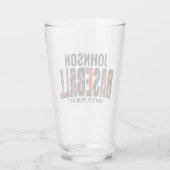 野球チームADD NAMEチャンピオンゲームプレーヤー タンブラーグラス (裏面)