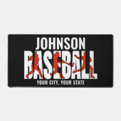 野球チームADD NAMEチャンピオンゲームプレーヤー デスクマット (正面)