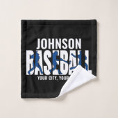 野球チームADD NAMEチャンピオンゲームプレーヤー バスタオルセット (ウォッシュタオル)