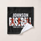 野球チームADD NAMEチャンピオンゲームプレーヤー バスタオルセット (ウォッシュタオル)