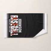 野球チームADD NAMEチャンピオンゲームプレーヤー バスタオルセット (ハンドタオル)