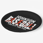 野球チームADD NAMEチャンピオンゲームプレーヤー ペーパープレート (アングル)