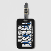 野球チームADD NAMEチャンピオンゲームプレーヤー ラゲッジタグ (正面縦)