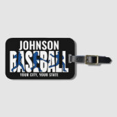 野球チームADD NAMEチャンピオンゲームプレーヤー ラゲッジタグ (正面横)