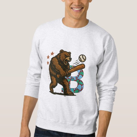 野球チームB スウェットシャツ (正面)