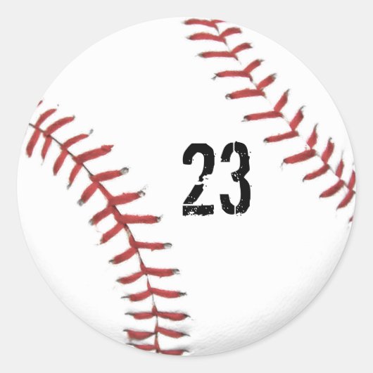 野球テーマシール ラウンドシール (正面)