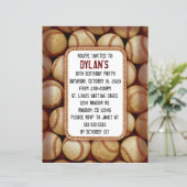 野球テーマバースデーパーティ招待状 (スタンド正面)