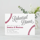 野球テーマリハーサルディナーの招待 招待状 (スタンド正面)