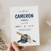 野球テーマ誕生日招待状 招待状