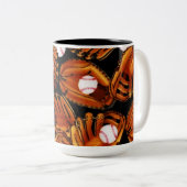 野球テーマ ツートーンマグカップ (正面右)