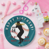 野球テーマ 誕生日紙皿 HAMbyWG ペーパープレート (パーティー)