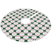 野球デザインクリスマスツリースカート フェイクリネンツリースカート (アングル)