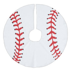 野球デザインクリスマスツリースカート フェイクリネンツリースカート