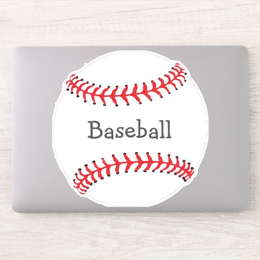 野球デザインコンターステッカー シール (コンピューター)