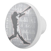 野球デザインセラミックプルまたはノブ セラミックノブ (右)