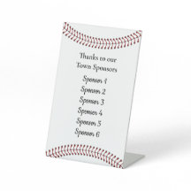 野球デザイン台座看板