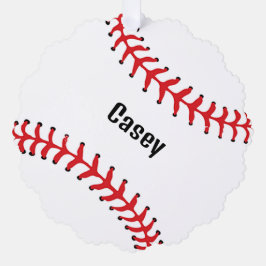 野球デザイン紙オーナメントカード オーナメントカード