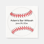 野球デザイン紙ナプキンス スタンダードカクテルナプキン (正面)