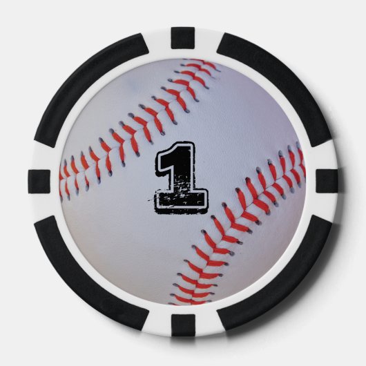 野球トランプのポーカーチップ ポーカーチップ (正面)