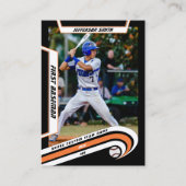 野球トレーディングカードイブリーブリーオレンジブラック コーリングカード (正面)