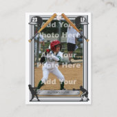 野球トレーディングカードグレイバック – カスタム統計 コーリングカード (正面)