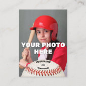 野球トレーディングカードグレイバック – カスタム統計 コーリングカード (正面)