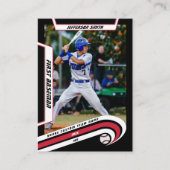 野球トレーディングカードブリリアムレッドブラック コーリングカード (正面)