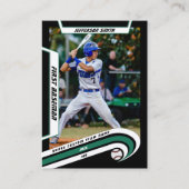 野球トレーディングカード活気のあるグリーンブラック コーリングカード (正面)