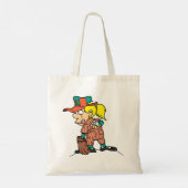 野球トートバッグのガールピッチング トートバッグ (裏面)